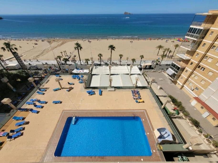 Piso 21 Unico A Pie De Playa En Esquina Lejlighed Benidorm Eksteriør billede